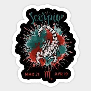 Perfect gift for a Scorpio Sticker